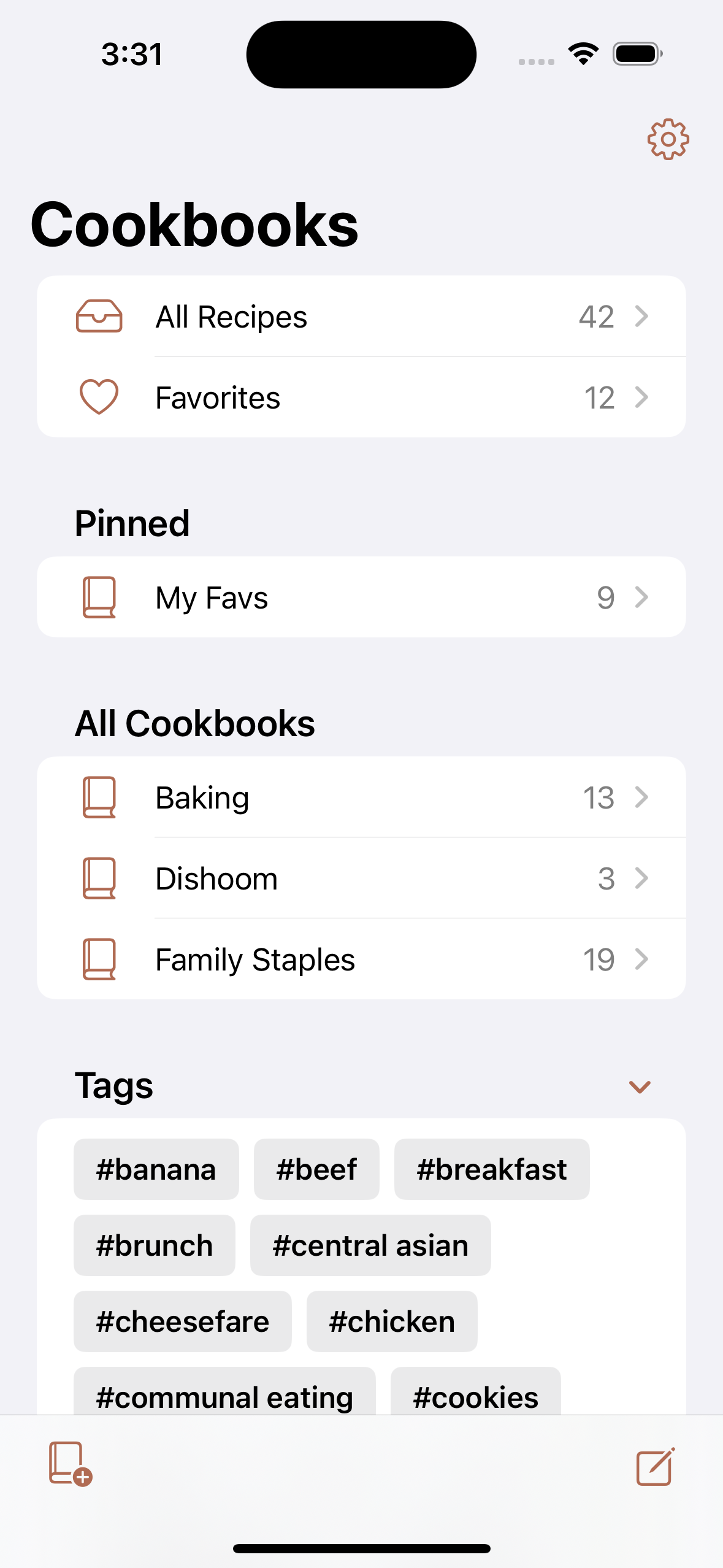 Recipe app mobile screenshot